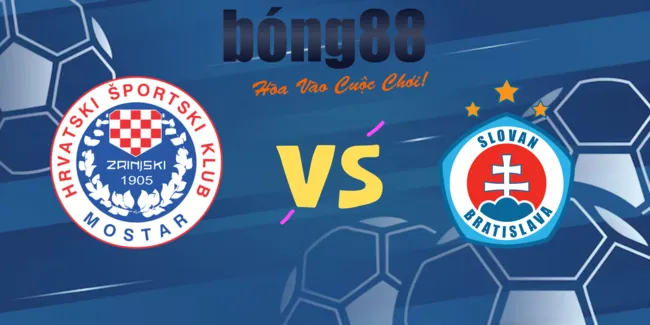 Soi kèo siêu chuẩn Zrinjski Mostar vs Slovan Bratislava – 02h00 ngày 30/07
